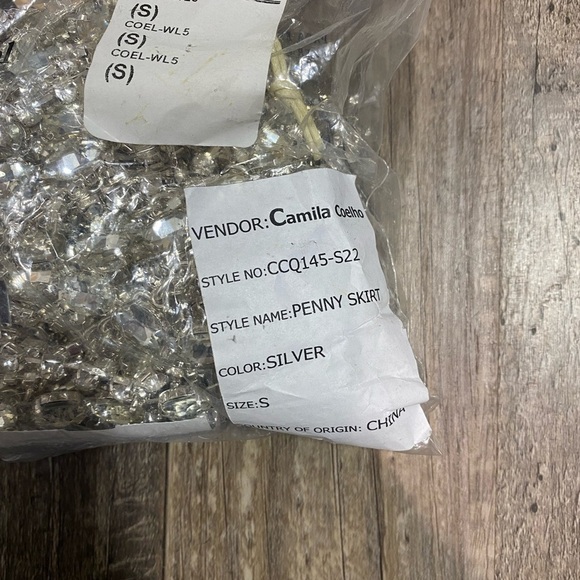 Camila Coelho Penny Skirt in Silver NWT - Picture 3 of 6